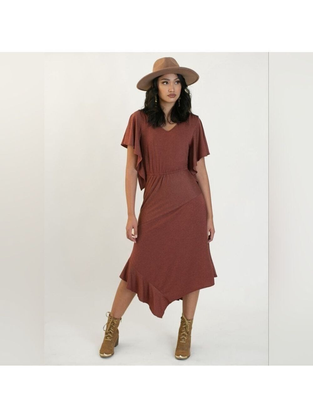 Joyfolie Ricarda Dress Cedarwood